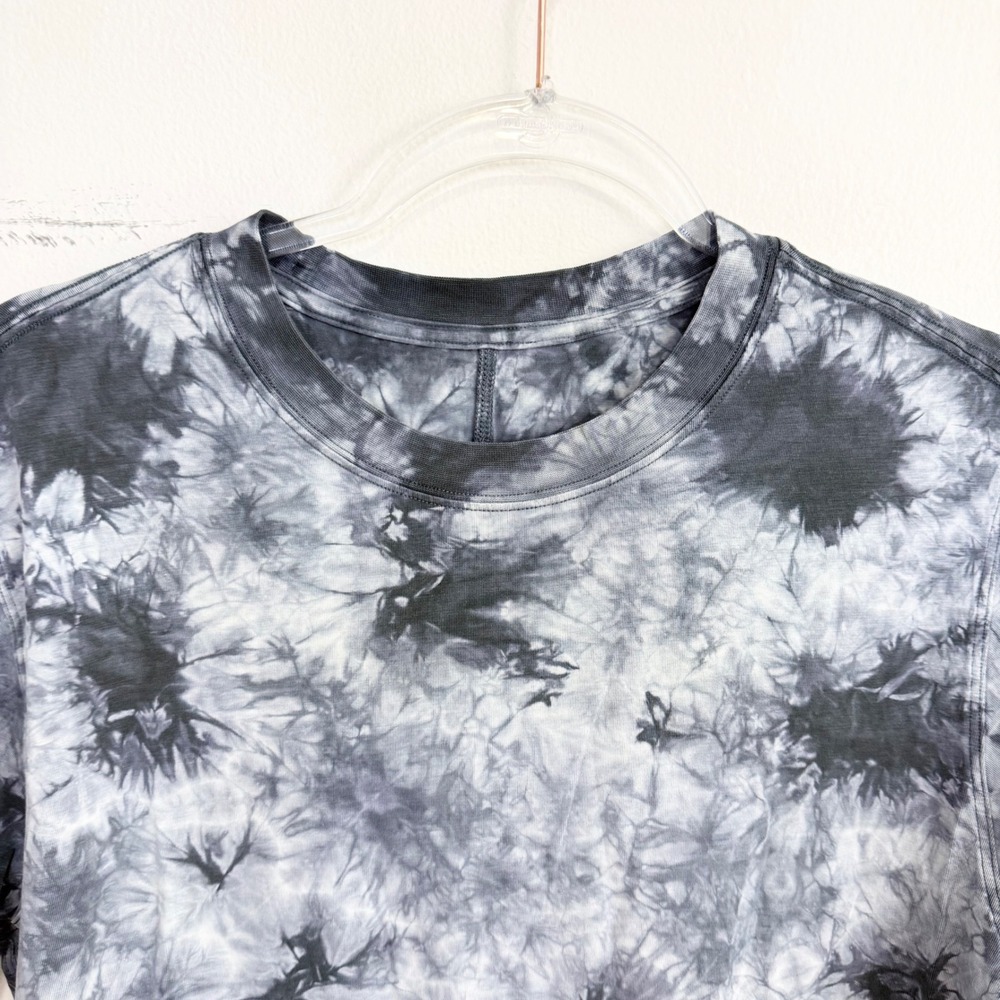 Lululemon All Yours Tee Earth Dye Stone Black Gray Tie Dye T-Shirt Estimated M - Picture 4 of 6